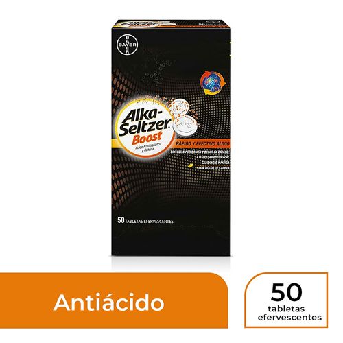 Alka Seltzer Efervescente Extreme Boost Caja X 50 Tabletas - Precio Indicado Por Unidad -