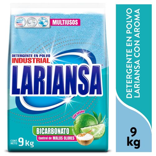 Detergente Polvo Lariansa, con aroma -9000g
