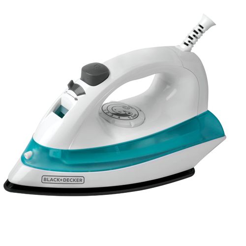 Plancha de vapor Black&Decker, Suela Antiadherente color Azul