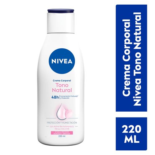 Crema Corporal Nivea, aclarado natural -220ml