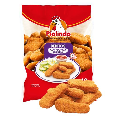 Deditos con pechuga de pollo  Piolindo - 200g