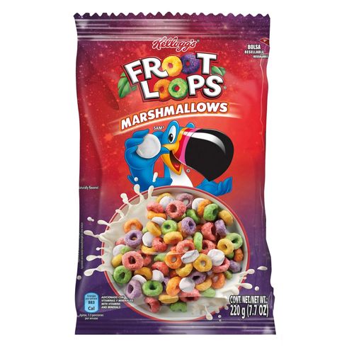 Cereal Kelloggs Froot Loops Malvavisco Bolsa - 220 g