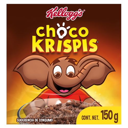 Cereal Kellogg's® Choco Krispis® Sabor A Chocolate, Granos De Arroz Inflado Bolsa - 150 g