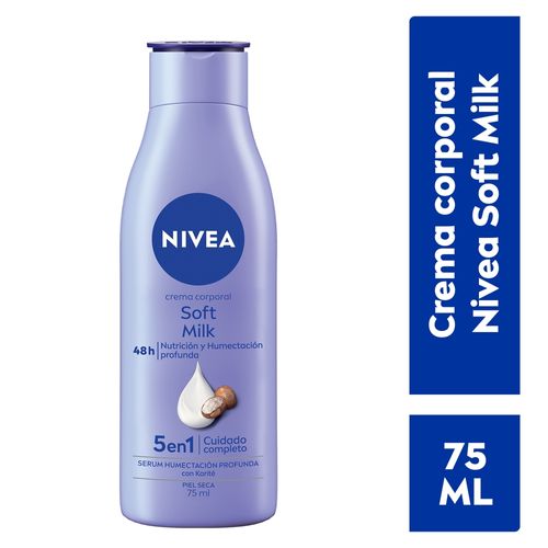 Crema Corporal Nivea humectante Soft Milk -75 ml