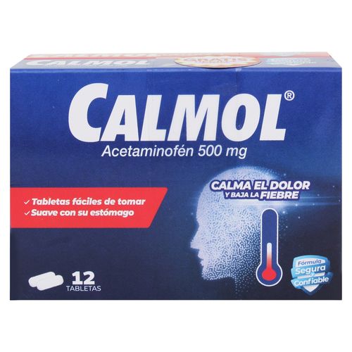 Calmol 500 Mg 12 Tabletas