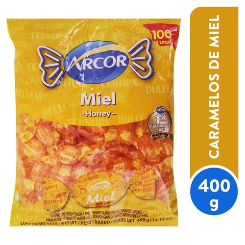 Caramelo Arcor Miel Bolsa - 400 g