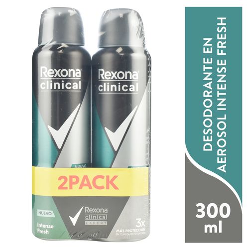 Rexona Deo Clin Men Aer Inte 2pk 300ml