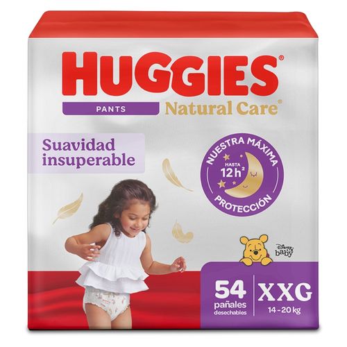 Pañales Huggies Natural Care Pants Etapa 5/XXG - 54 Unidades