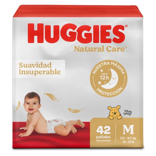 Pañales Huggies Natural Care Etapa 2/M - 42 Unidades