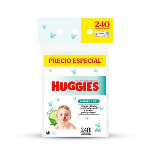 Toallas Húmedas Huggies One & Done - 240Uds