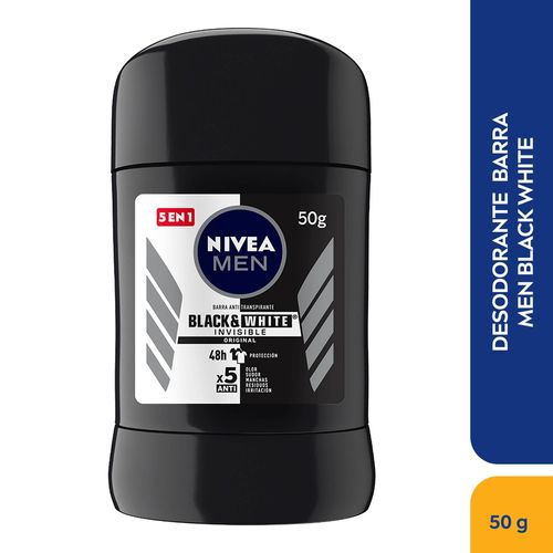Desodorante Nivea Barra Men Black White - 50 g