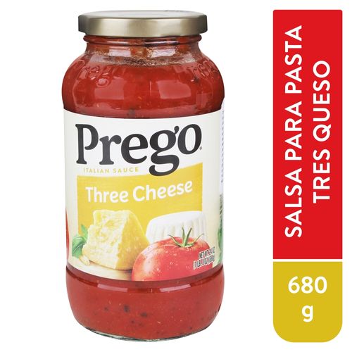 Salsa Prego De Tomate Tres Queso - 680 g