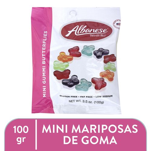 Gomitas mini gummi butterflies - 100 g