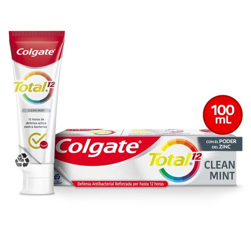 Pasta Dental Colgate Total Clean Mint Prevención Activa - 100 ml