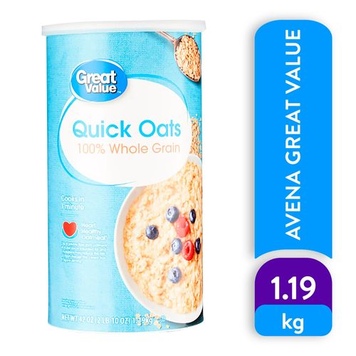 Avena Great Value Quick Oats - 1.19 kg
