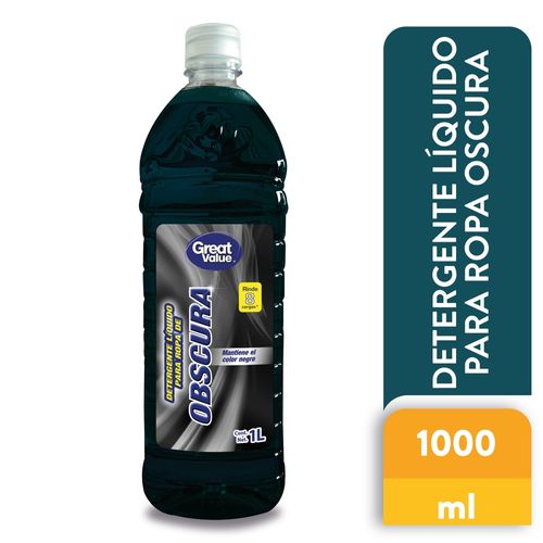 Detergente Líquido Para Ropa Oscura Marca Great Value - 1000 ml