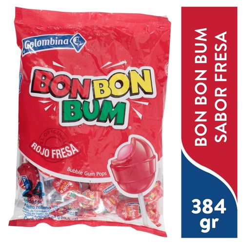 Bon Bon Bum Fresa Colombina 384gr