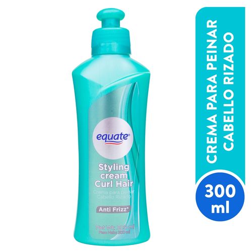 Crema Para Peinar Rizos Con Anti Frizz Marca Equate 300 ml