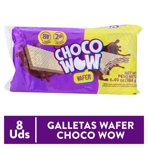 Galleta Waffle Chocowow 8U - 168gr