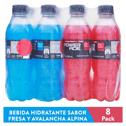 8Pk Powerade Avalancha Y Frutas 2400Ml