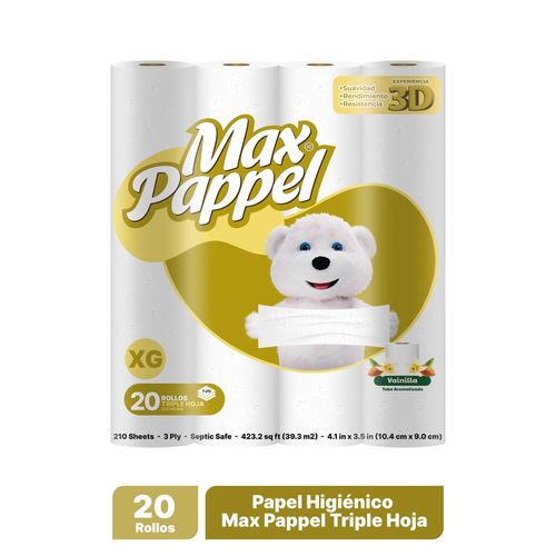 Papel Higiénico Max Pappel 250H 20R