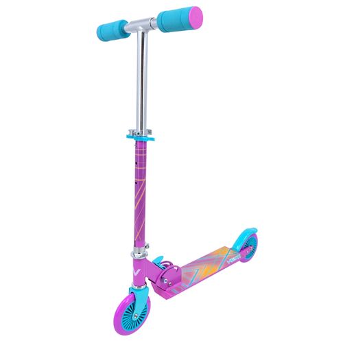 Scooter rosa Next 120 mm para niñas con sistema de plegado