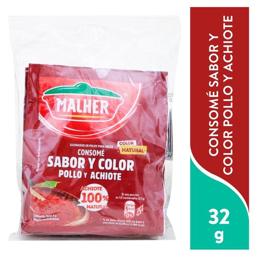 Consome Malher Pollo Con Achiote - 32 g
