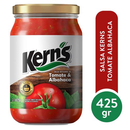 Salsa Artesanal De Tomate Kern's Con Albahaca - 425g