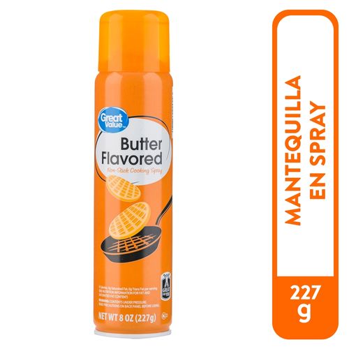 Aceite Great Value Sabor Mantequilla En Spray - 227 g