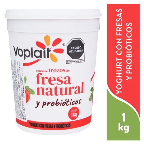 Yogurt Yoplait Con Fresas 1000Gr