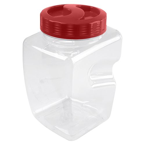 Contenedor Cuadrado Clear Tr (3 L) Guateplast Rojo Chef 0