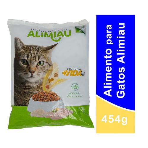 Alimento Alimiau Para Gato Adulto Sabor Pescado  454g