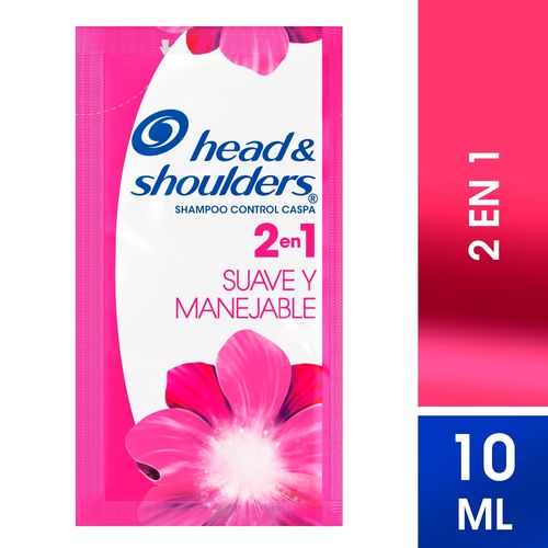 Shampoo 2 En 1 Head & Shoulders Suave Y Manejable  10 ml