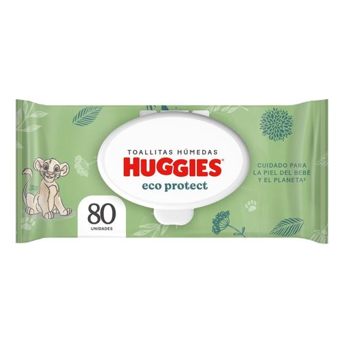 Toallas Húmedas Huggies Eco Protect - 80 Unidades