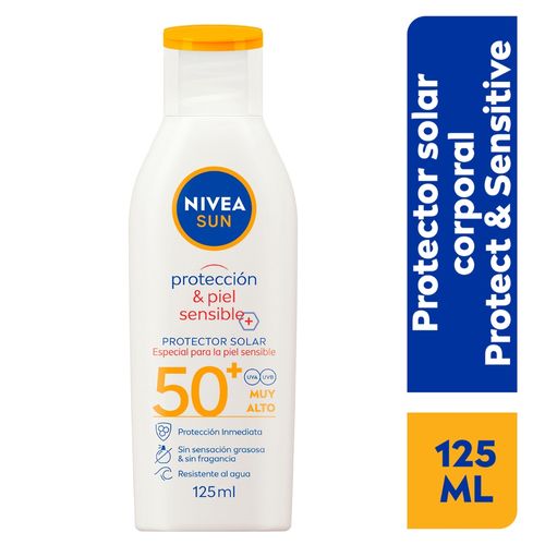 Protector Solar Nivea Sun Corporal Protect & Sensitive - 125 ml