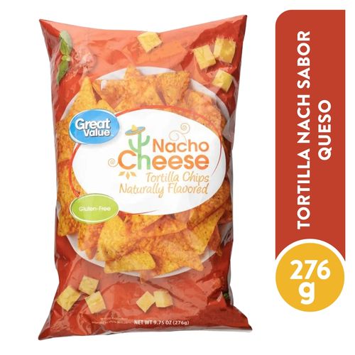 Tortilla Nacho Great Value Sabor Queso - 276 g