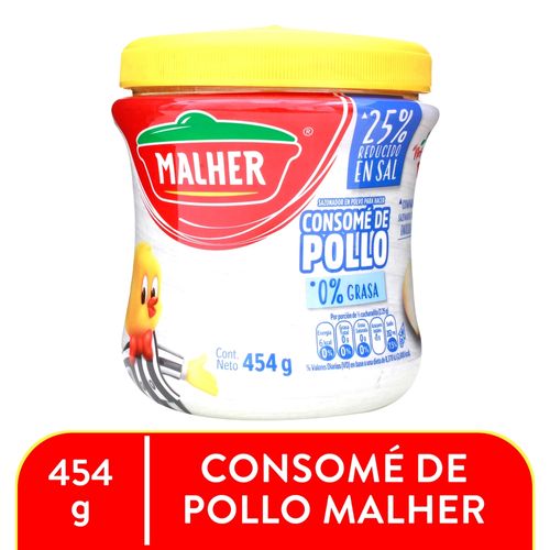 Consome Malher Pollo Bajo Sal 454 Gr