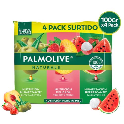 Jabón de Tocador Palmolive Naturals Mixto 4 pack