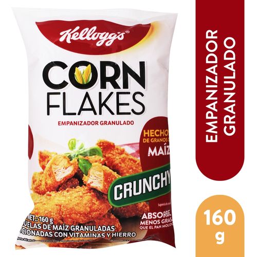 Empanizador Kellogg's® Granulado Corn Flakes Sabor Original - Absorben Menos Grasa que el Pan Molido 1 Caja -160 g