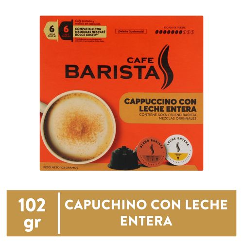 Cápsula De Café Barista Leche Entera - 102 g