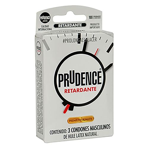 Condones Lubricados Prudence Efecto Retardante - 3Uds