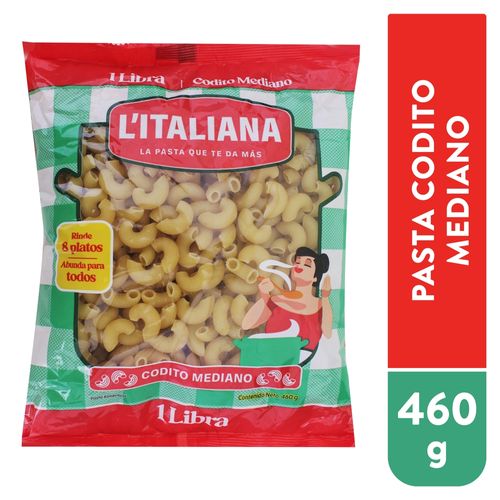 Pasta Litaliana Codito Mediano De 460Gr