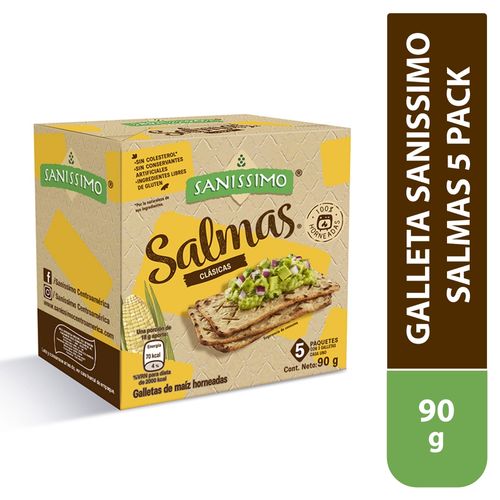 Galleta Sanissimo Salmas 5 pack - 90 g