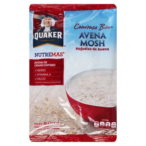 Avena Mosh Quaker hojuelas - 40 g