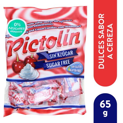 Dulce Pictolin Cereza Sin Azúcar - 65 g