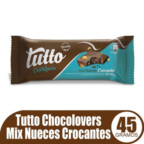 Chocolate Tutto Chocolovers Mix nueces crocantes - 45 g