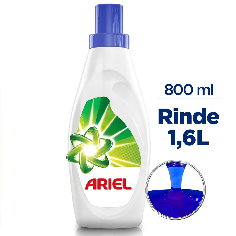 Detergente Ariel Doble Poder Líquido Concentrado - 800 ml Ariel Doble Poder Liq M2 800Ml