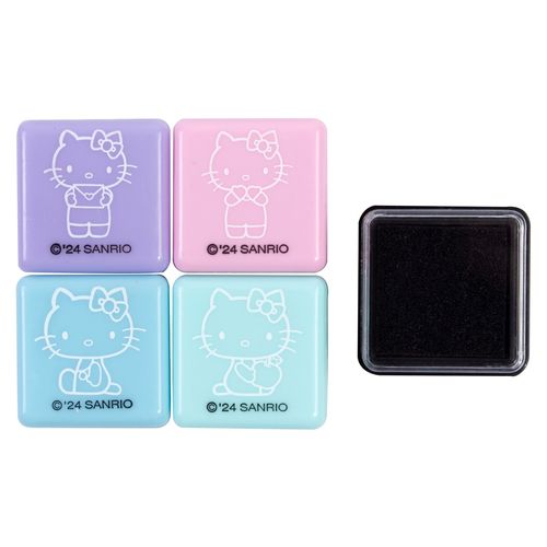 Sellos Hello Kitty con tinta - 5 Pzas