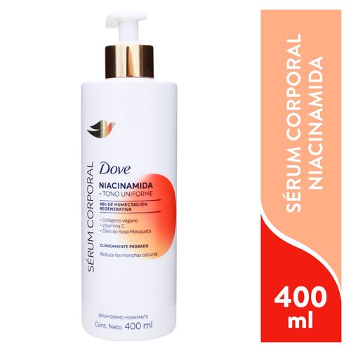 Dove Ser Corp Tono Unif Niaci 400ml