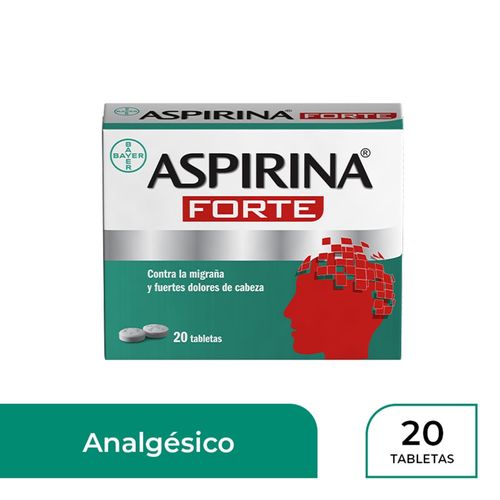 Aspirina Forte caja 20 comprimidos - Precio indicado por caja